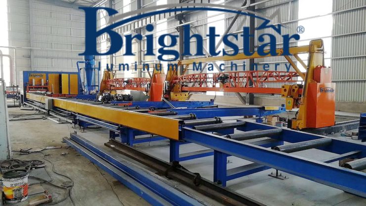 Multi aluminium billets cutting saw system