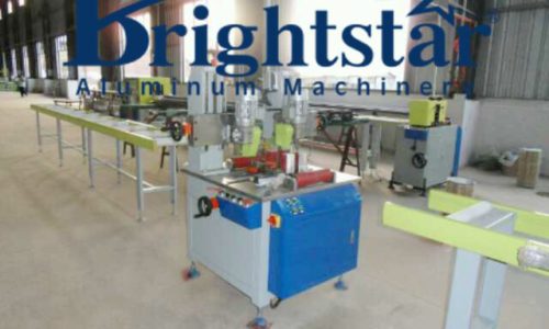 Thermal break aluminum profile assembling machine